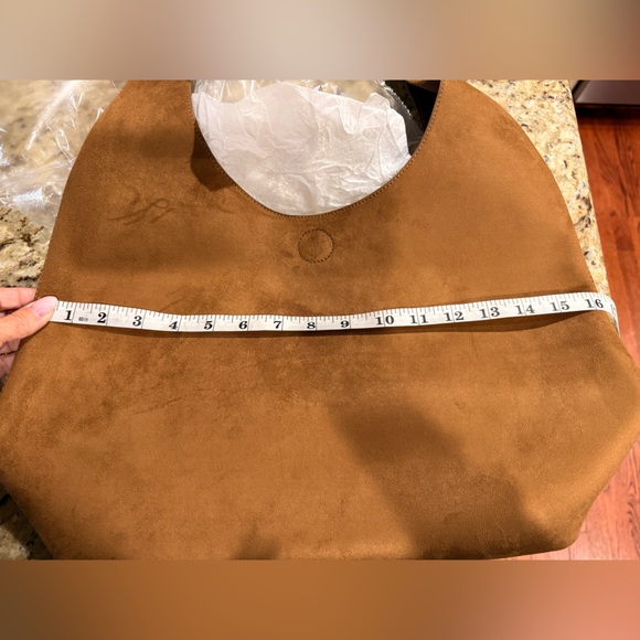 NWT Dark Brown, Abercrombie Vegan Suede Tote purse! - Picture 8 of 8